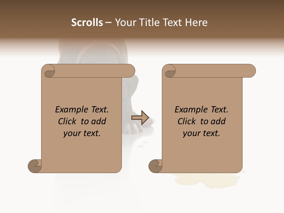 Isolated Potty Pet PowerPoint Template