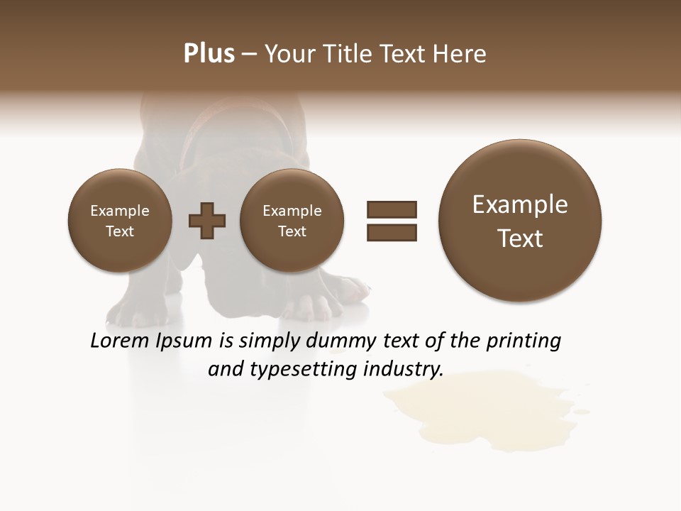 Isolated Potty Pet PowerPoint Template