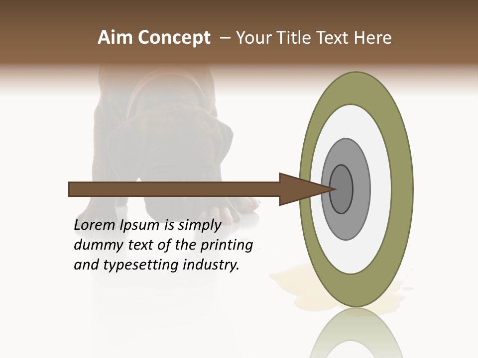 Isolated Potty Pet PowerPoint Template