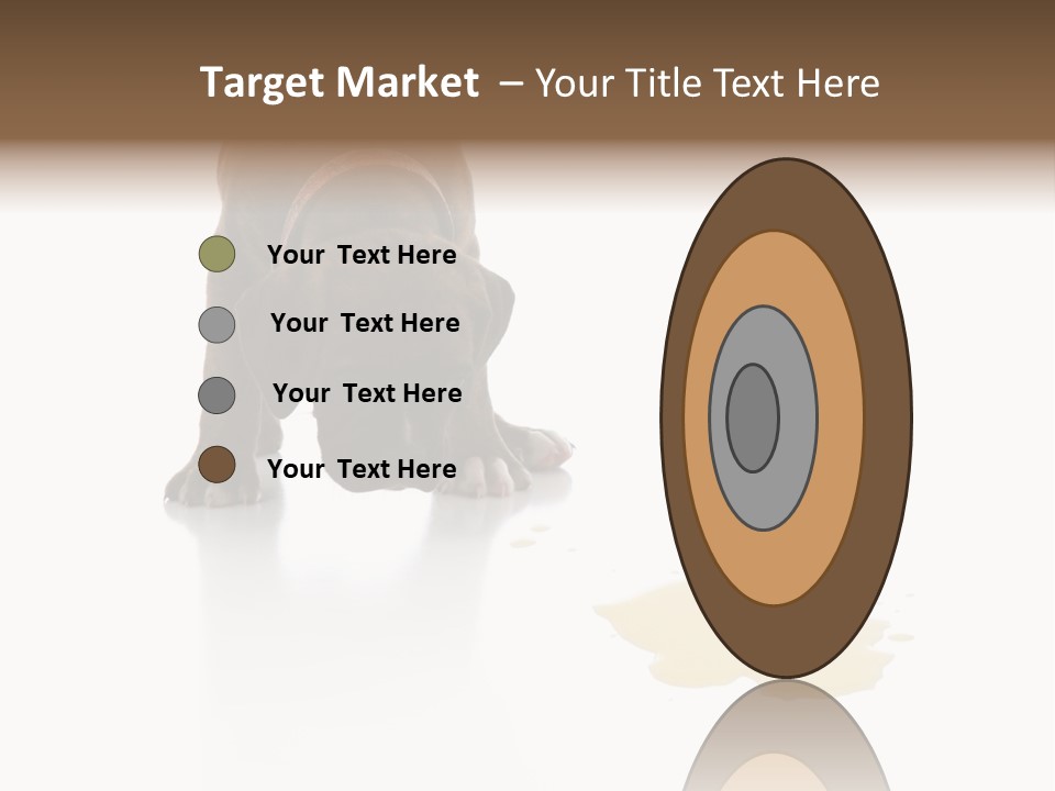 Isolated Potty Pet PowerPoint Template