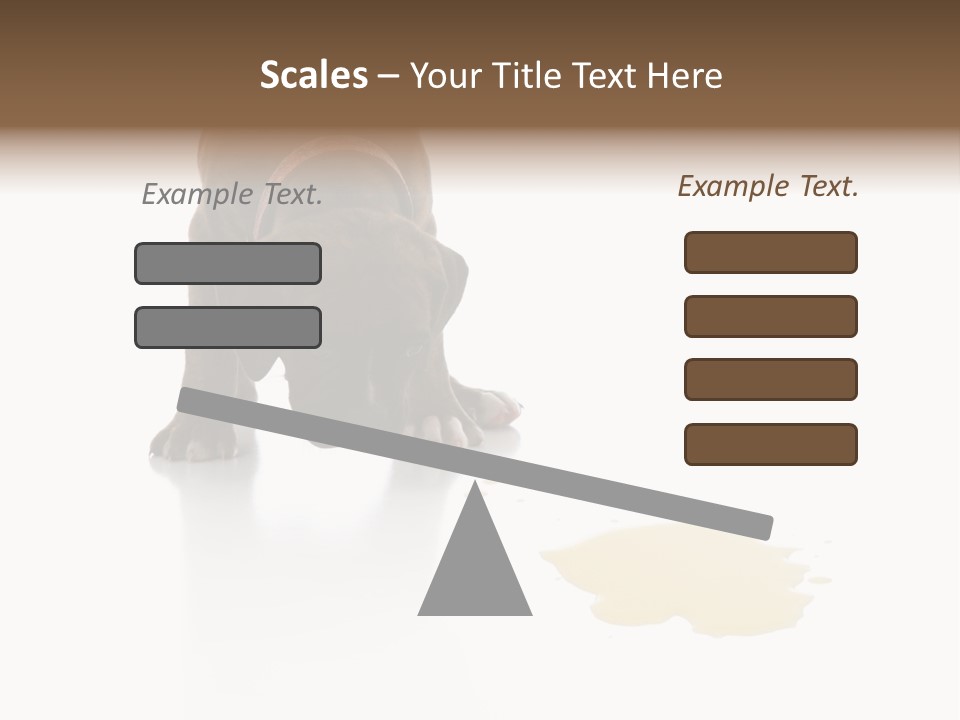 Isolated Potty Pet PowerPoint Template