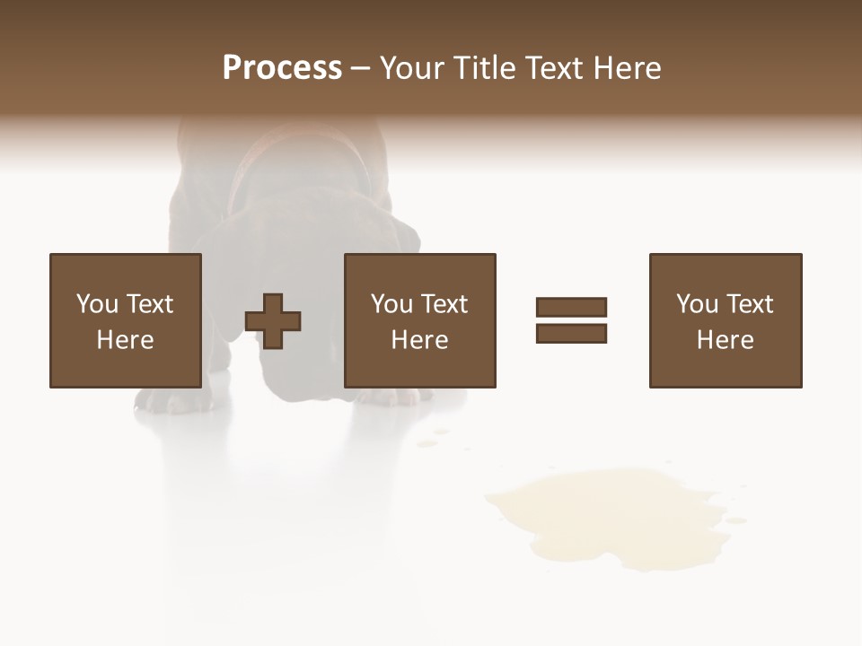 Isolated Potty Pet PowerPoint Template
