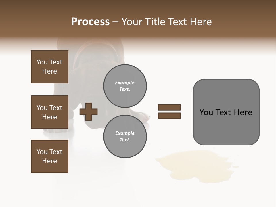 Isolated Potty Pet PowerPoint Template
