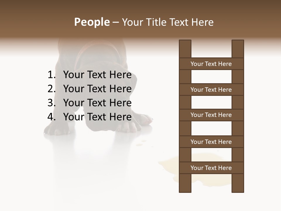 Isolated Potty Pet PowerPoint Template