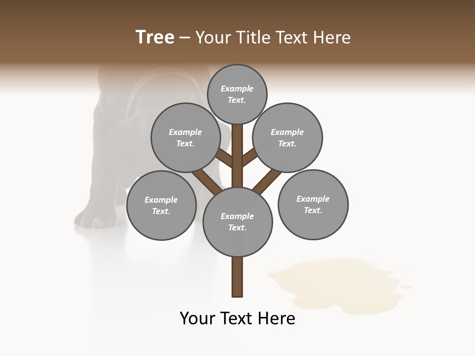 Isolated Potty Pet PowerPoint Template