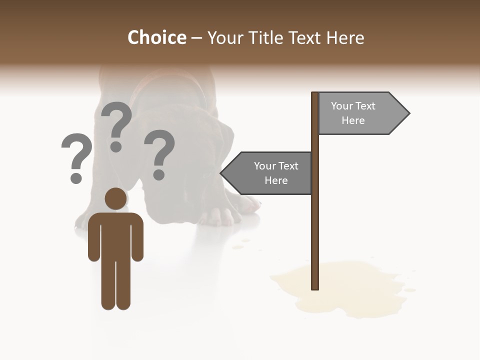 Isolated Potty Pet PowerPoint Template