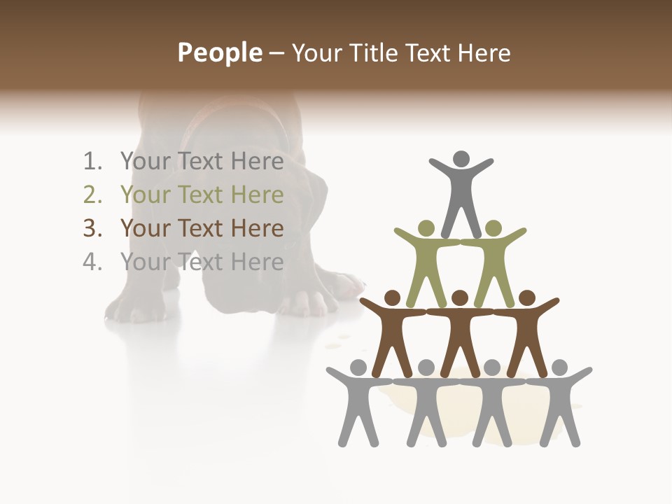 Isolated Potty Pet PowerPoint Template