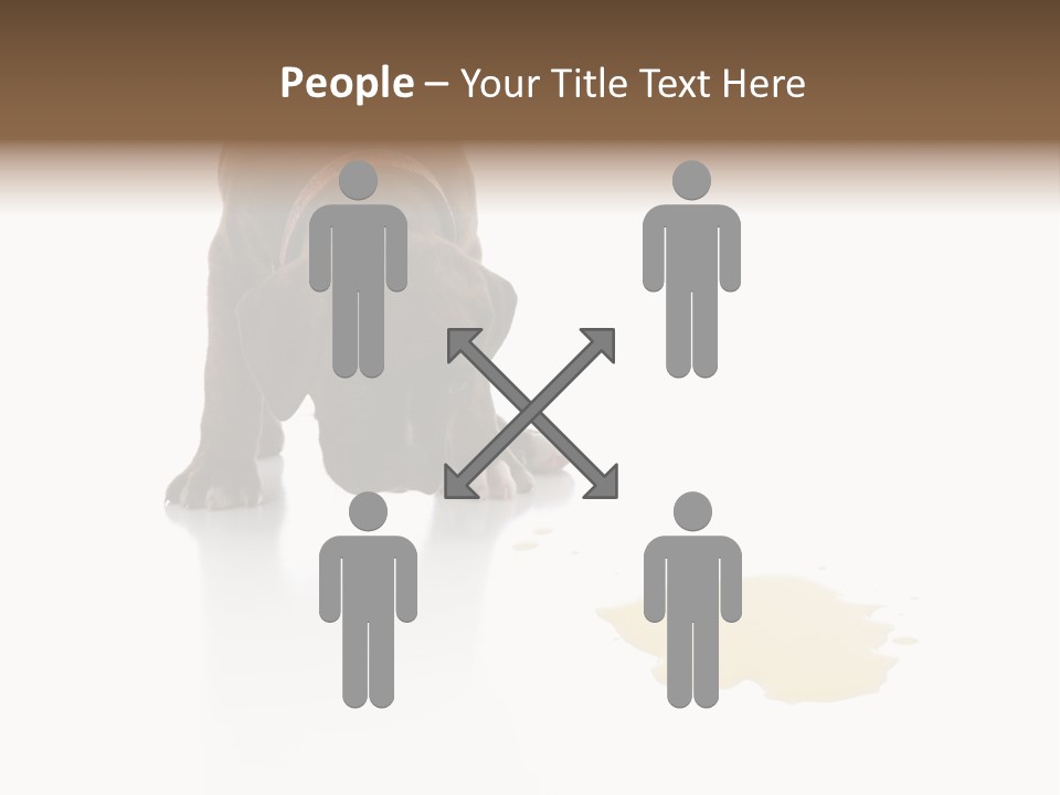 Isolated Potty Pet PowerPoint Template