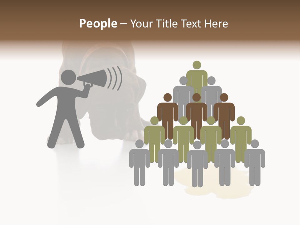 Isolated Potty Pet PowerPoint Template