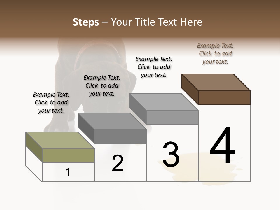 Isolated Potty Pet PowerPoint Template