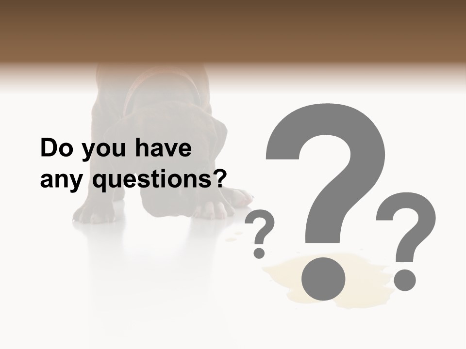 Isolated Potty Pet PowerPoint Template