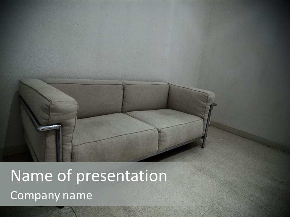 Grungy Chair Eerie PowerPoint Template