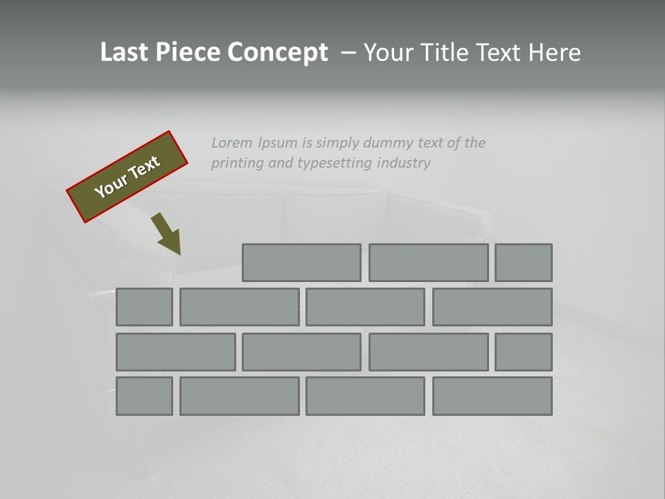 Grungy Chair Eerie PowerPoint Template