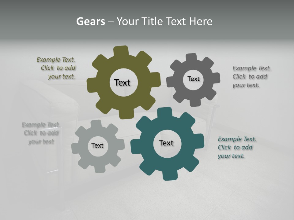 Grungy Chair Eerie PowerPoint Template