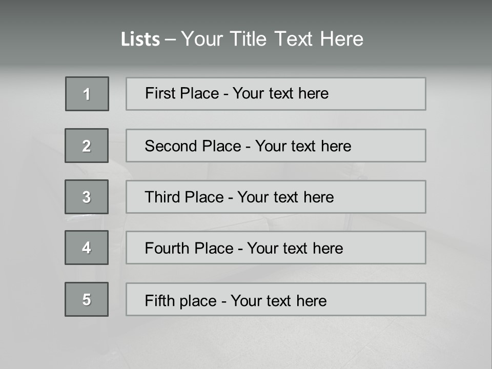Grungy Chair Eerie PowerPoint Template