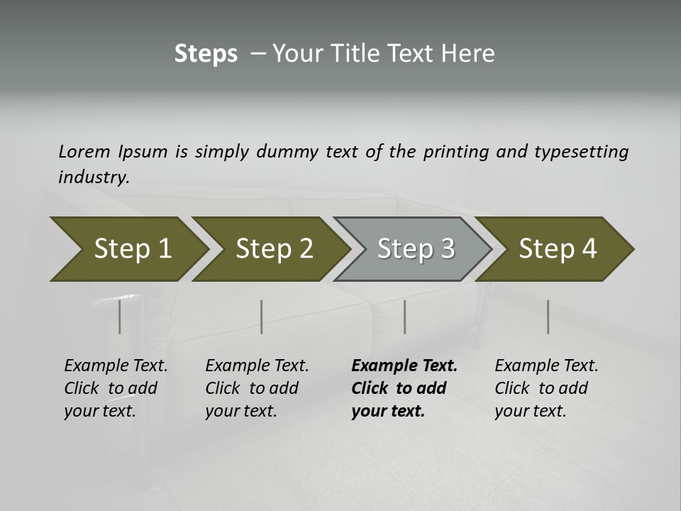 Grungy Chair Eerie PowerPoint Template