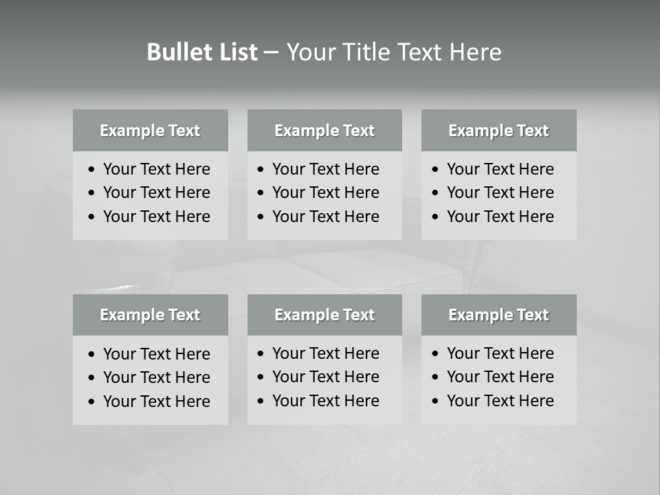 Grungy Chair Eerie PowerPoint Template