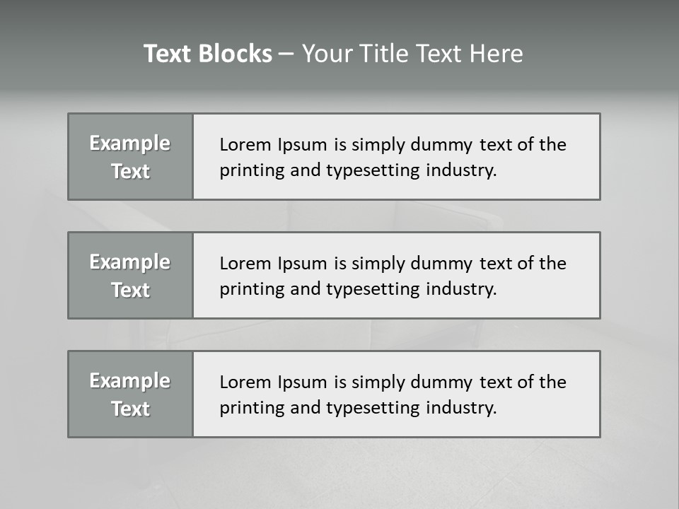 Grungy Chair Eerie PowerPoint Template