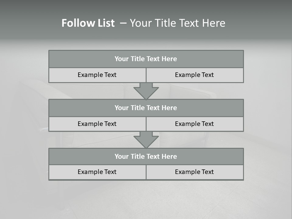 Grungy Chair Eerie PowerPoint Template
