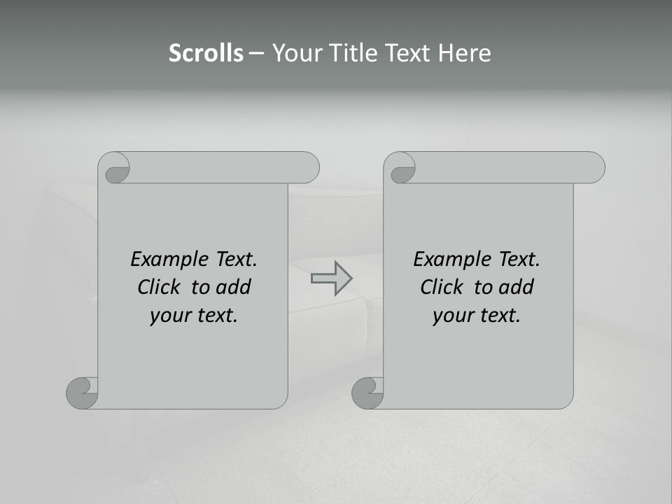 Grungy Chair Eerie PowerPoint Template
