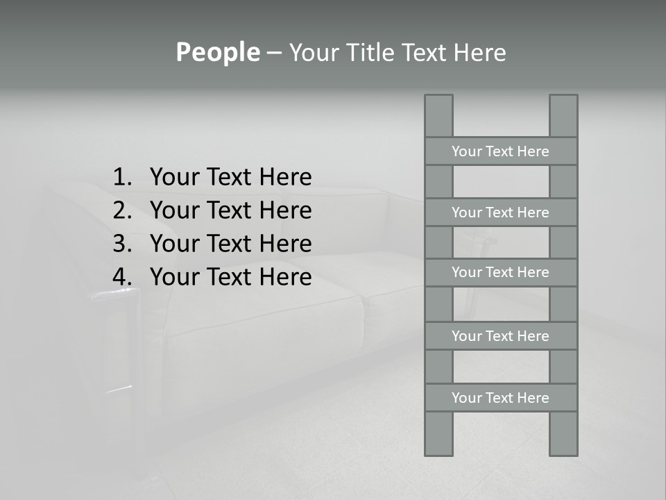 Grungy Chair Eerie PowerPoint Template