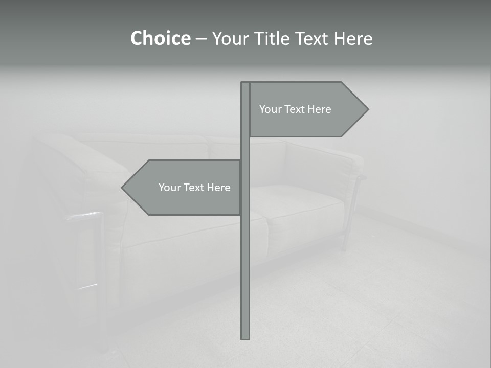 Grungy Chair Eerie PowerPoint Template