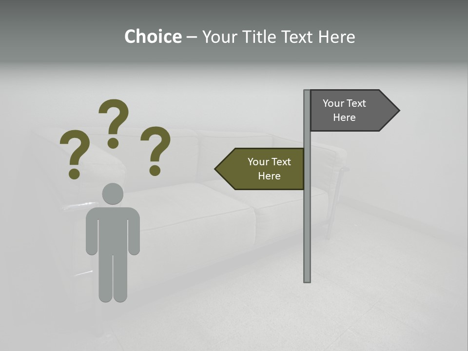 Grungy Chair Eerie PowerPoint Template