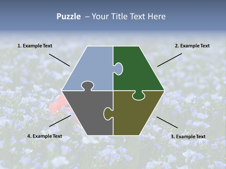 Cereal Flax Focus PowerPoint Template