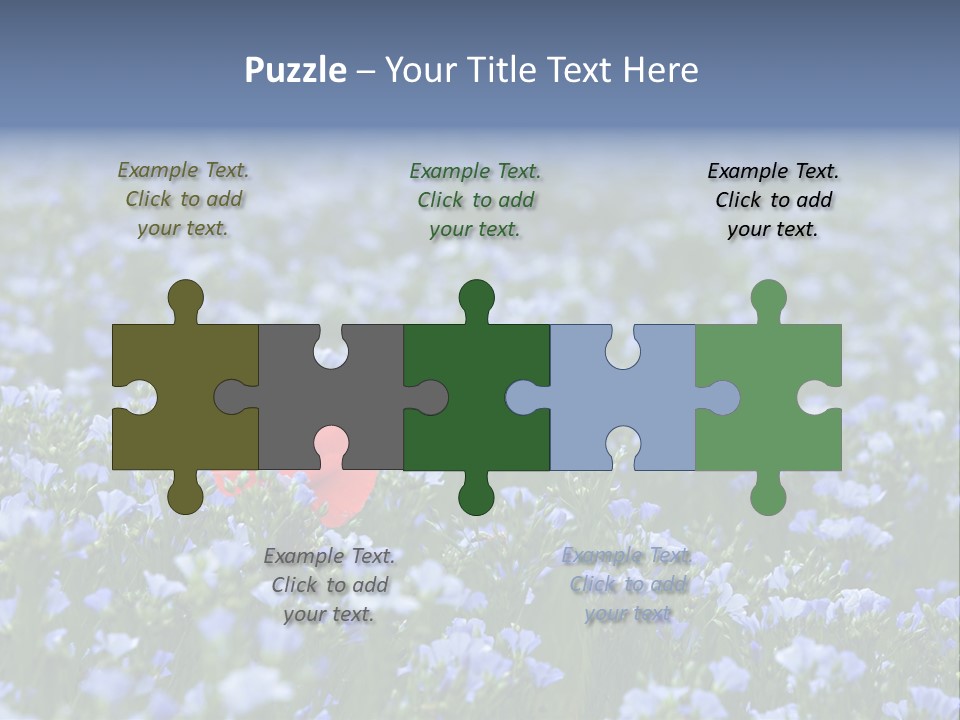 Cereal Flax Focus PowerPoint Template