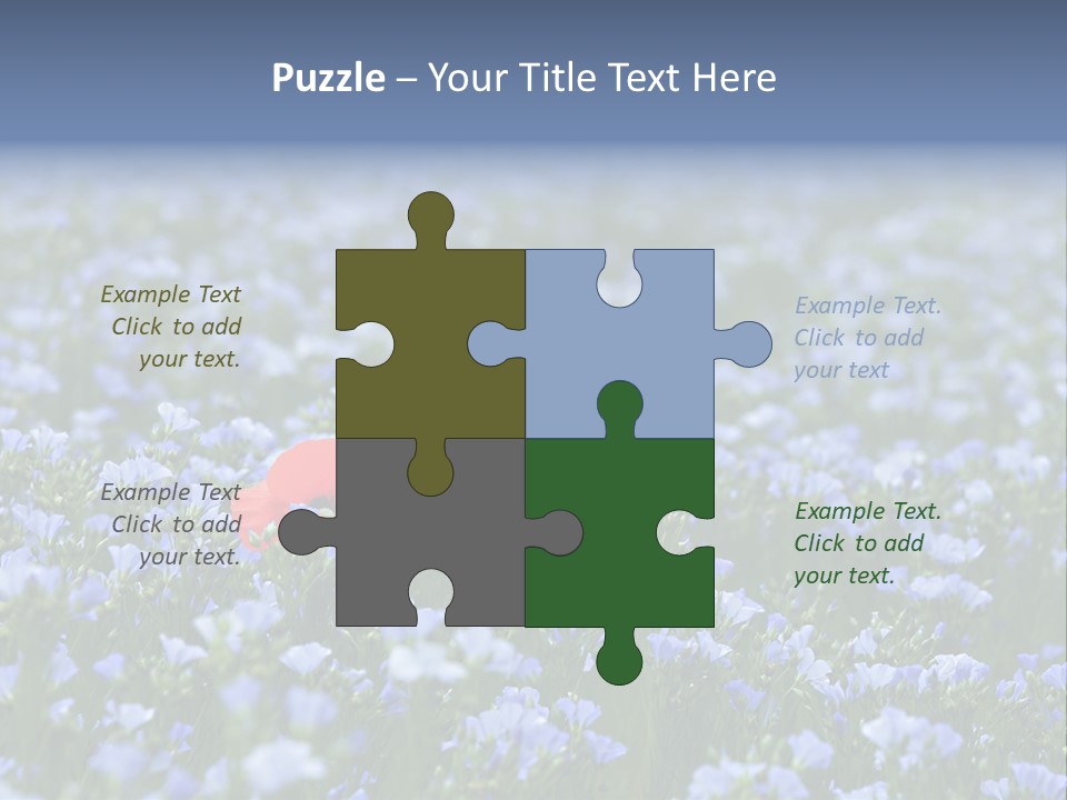 Cereal Flax Focus PowerPoint Template