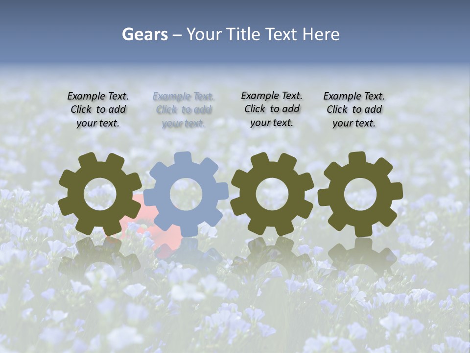 Cereal Flax Focus PowerPoint Template