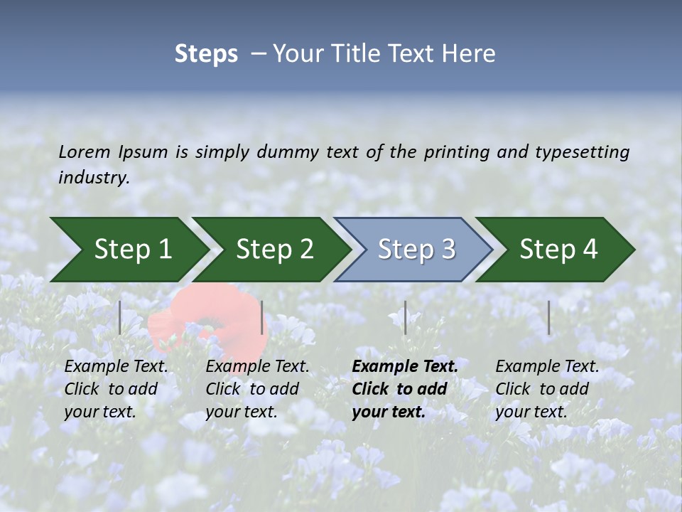 Cereal Flax Focus PowerPoint Template