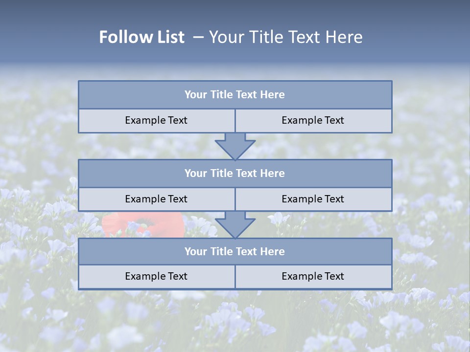 Cereal Flax Focus PowerPoint Template