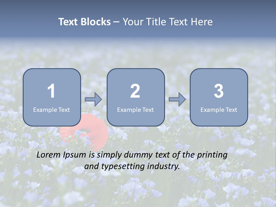 Cereal Flax Focus PowerPoint Template