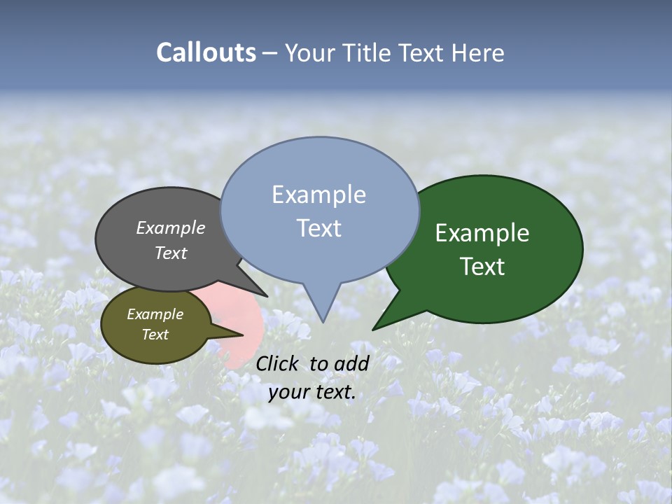Cereal Flax Focus PowerPoint Template