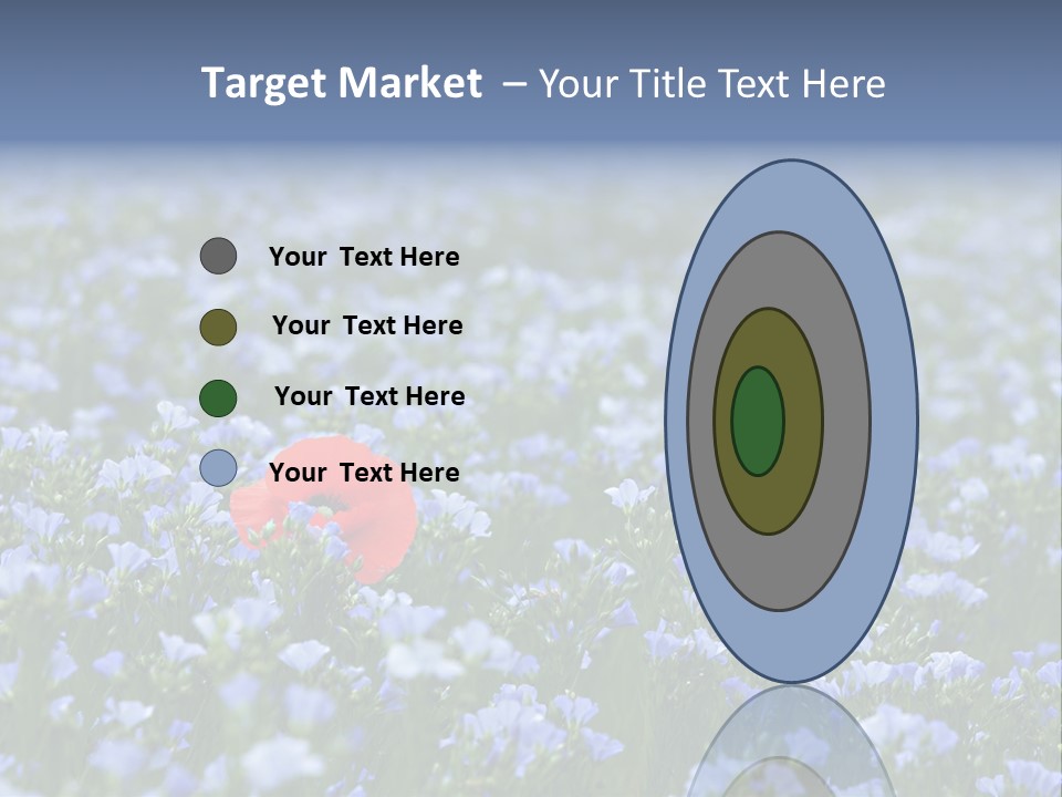 Cereal Flax Focus PowerPoint Template