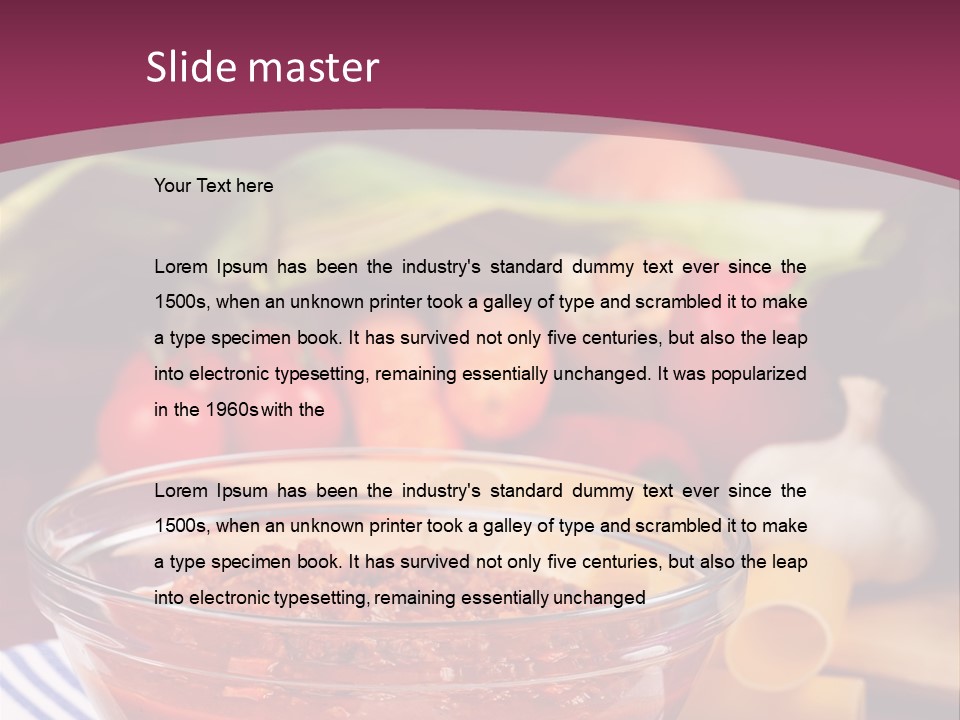 Cuisine Tomato Onion PowerPoint Template