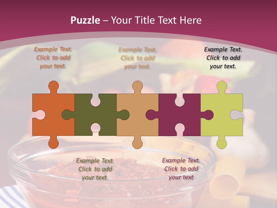 Cuisine Tomato Onion PowerPoint Template