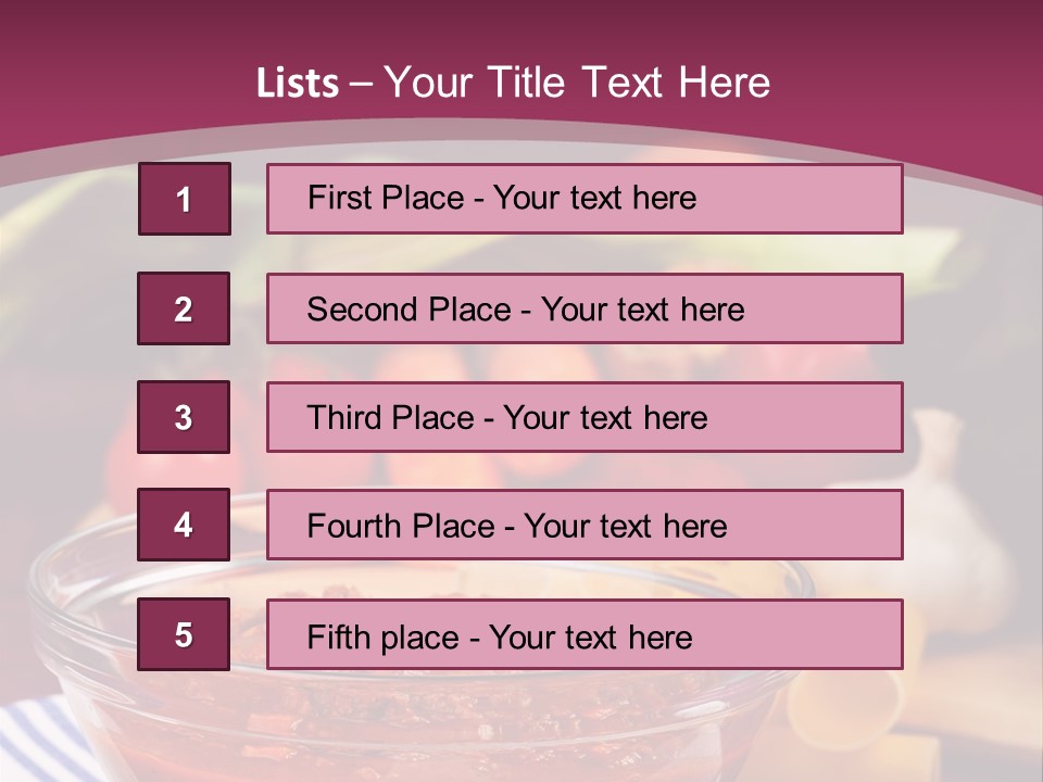 Cuisine Tomato Onion PowerPoint Template