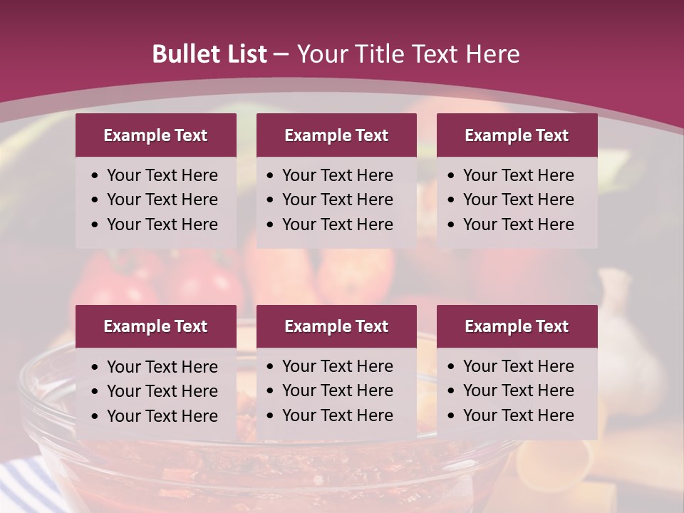 Cuisine Tomato Onion PowerPoint Template