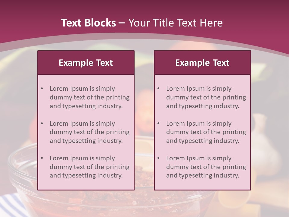 Cuisine Tomato Onion PowerPoint Template