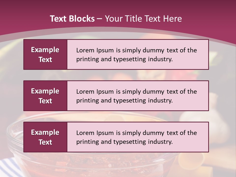 Cuisine Tomato Onion PowerPoint Template
