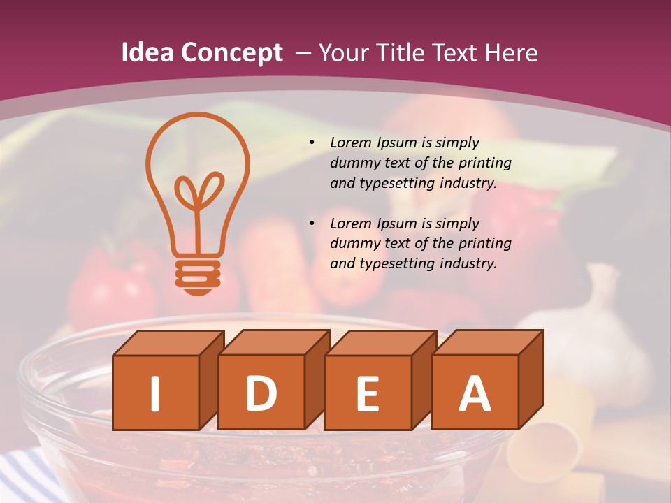 Cuisine Tomato Onion PowerPoint Template