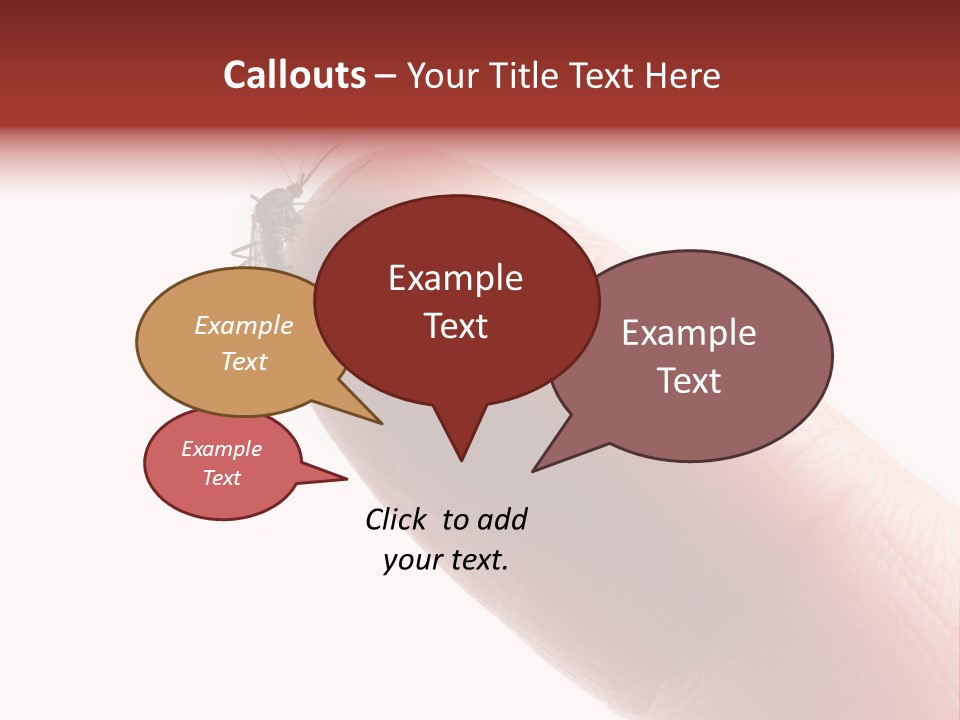 Culex Blood Cutout PowerPoint Template