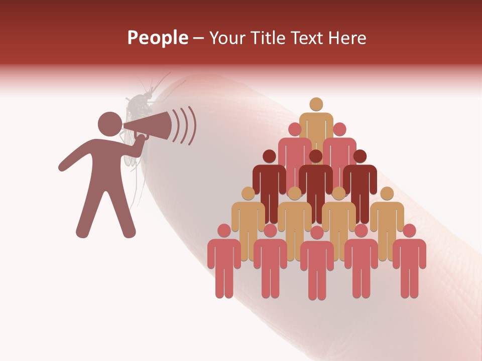 Culex Blood Cutout PowerPoint Template