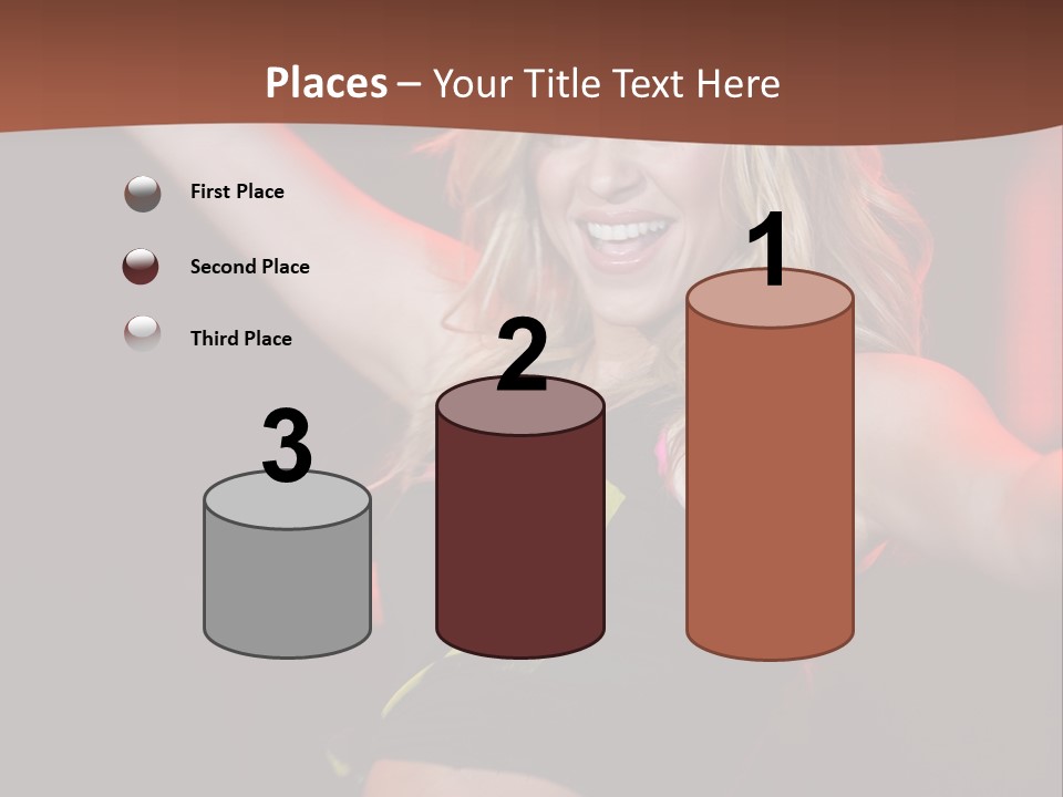 Microphone Fado Woman PowerPoint Template