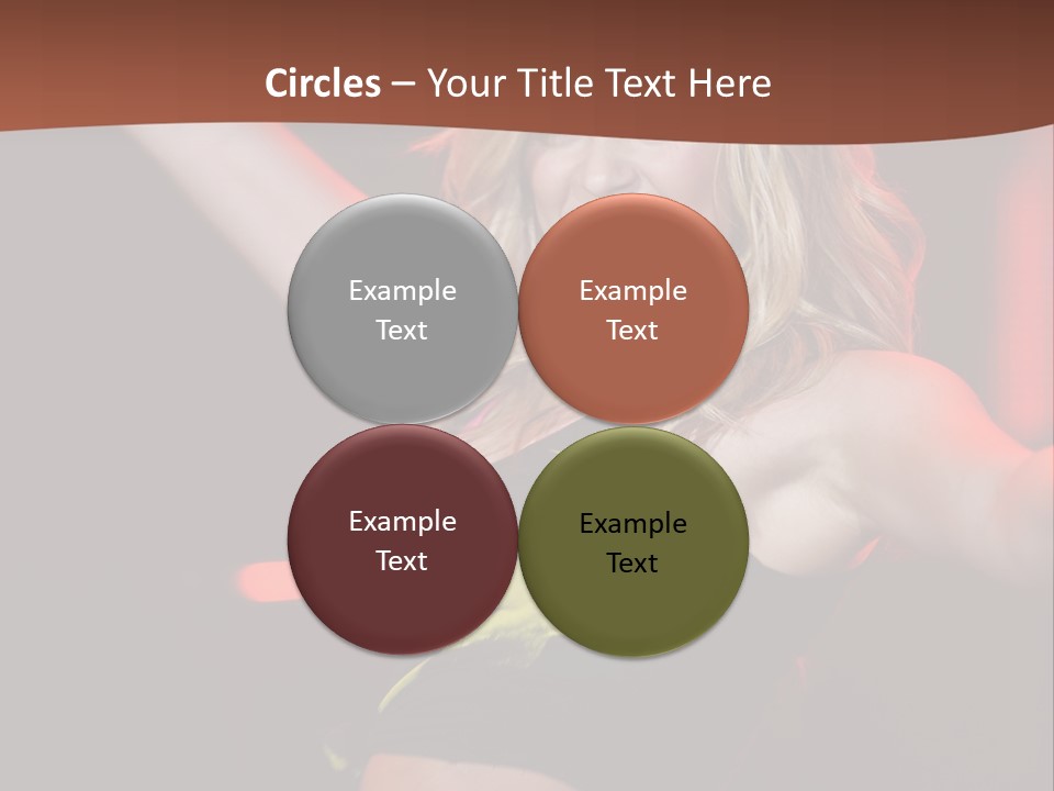 Microphone Fado Woman PowerPoint Template