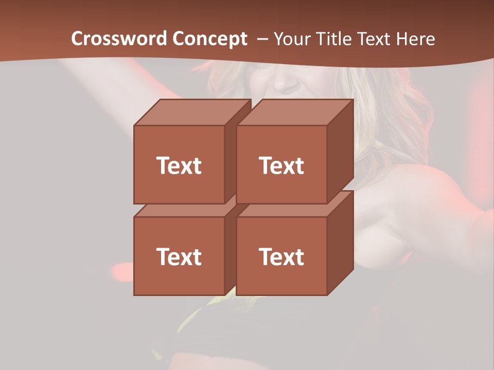 Microphone Fado Woman PowerPoint Template