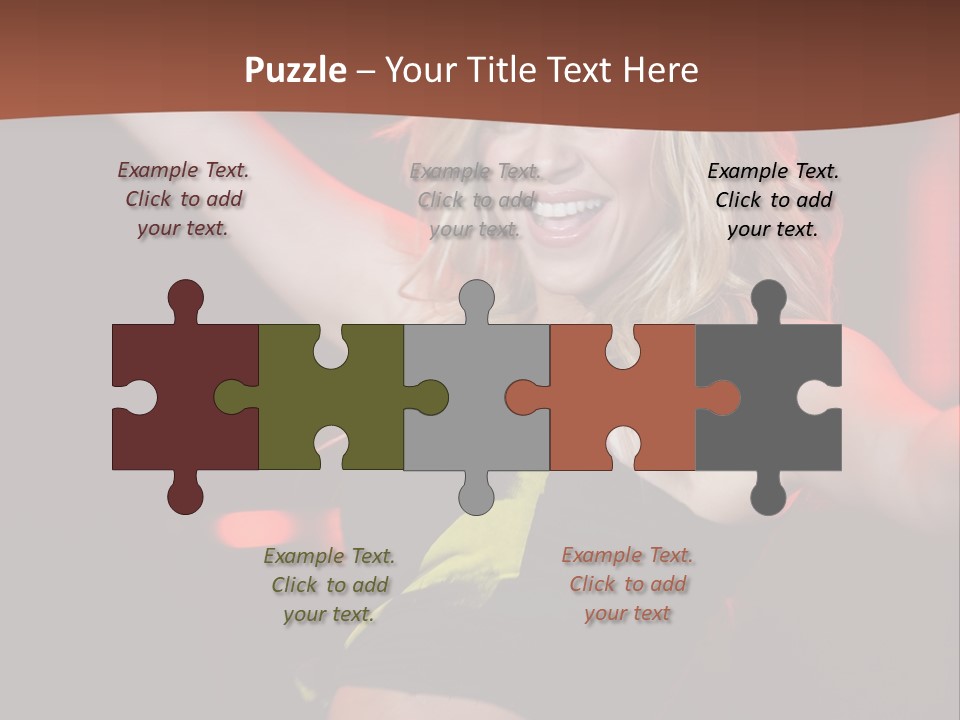 Microphone Fado Woman PowerPoint Template