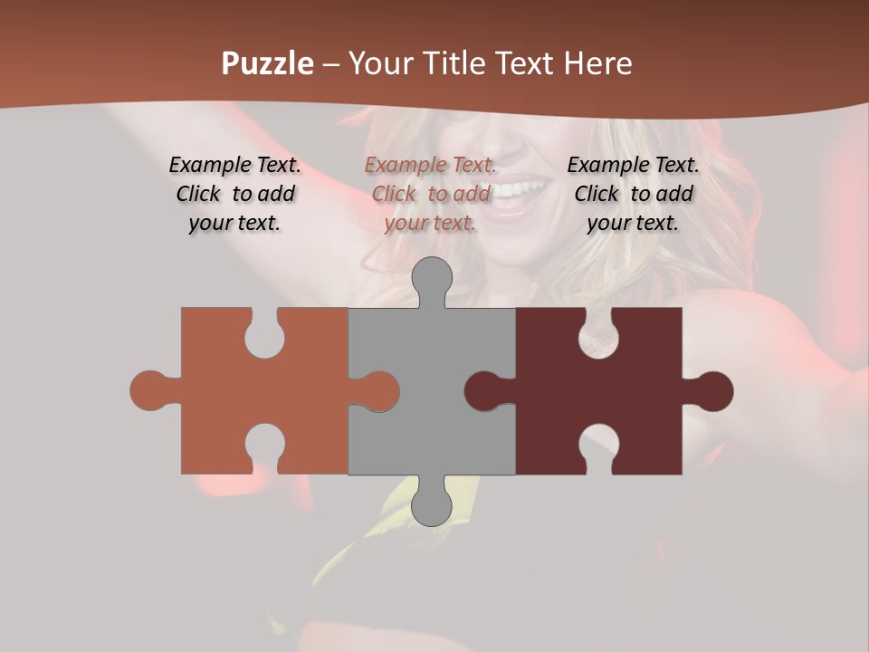 Microphone Fado Woman PowerPoint Template